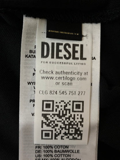 【中古美品】【レディース】 DIESEL ディーゼル A16839 UNCUTIE-LONG SS TEE Ｔシャツ トップス 168-250904-ks-29-min サイズ：S カラー：ブラック 万代Net店