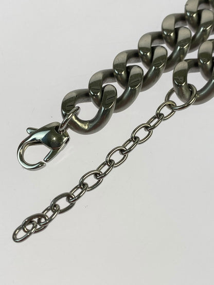 【中古品】【メンズ/レディース】 DIESEL ディーゼル STAINLESS STEAL OVAL LOGO NECKLACE DX143300DJW ステンレススチール オーバルロゴ ネックレス アクセサリー 192-250909-kk-06-min カラー：シルバー 万代Net店