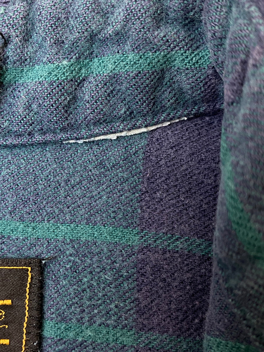 【中古品】【メンズ】 Eddie Bauer エディー・バウアー 90S CHECK LS SHIRT 90年代 チェック 長袖シャツ トップス 146-250909-jt-19-min カラー：グリーン系 万代Net店