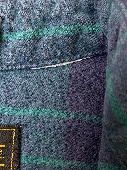 【中古品】【メンズ】 Eddie Bauer エディー・バウアー 90S CHECK LS SHIRT 90年代 チェック 長袖シャツ トップス 146-250909-jt-19-min カラー：グリーン系 万代Net店