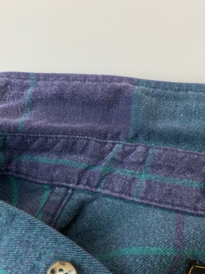 【中古品】【メンズ】 Eddie Bauer エディー・バウアー 90S CHECK LS SHIRT 90年代 チェック 長袖シャツ トップス 146-250909-jt-19-min カラー：グリーン系 万代Net店