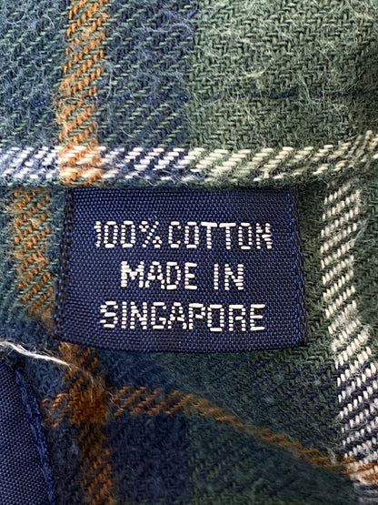 【中古品】【メンズ】 ARROW アロー SPORT WAER 80S CHECK SHIRT スポーツウエア 80年代 チェック シャツ トップス 146-250909-jt-17-min サイズ：M カラー：グリーン系 万代Net店