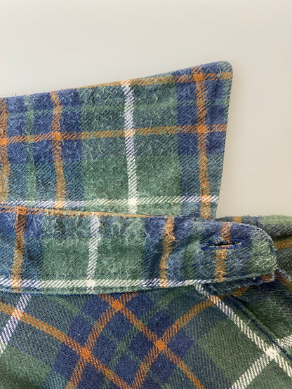 【中古品】【メンズ】 ARROW アロー SPORT WAER 80S CHECK SHIRT スポーツウエア 80年代 チェック シャツ トップス 146-250909-jt-17-min サイズ：M カラー：グリーン系 万代Net店