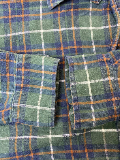 【中古品】【メンズ】 ARROW アロー SPORT WAER 80S CHECK SHIRT スポーツウエア 80年代 チェック シャツ トップス 146-250909-jt-17-min サイズ：M カラー：グリーン系 万代Net店