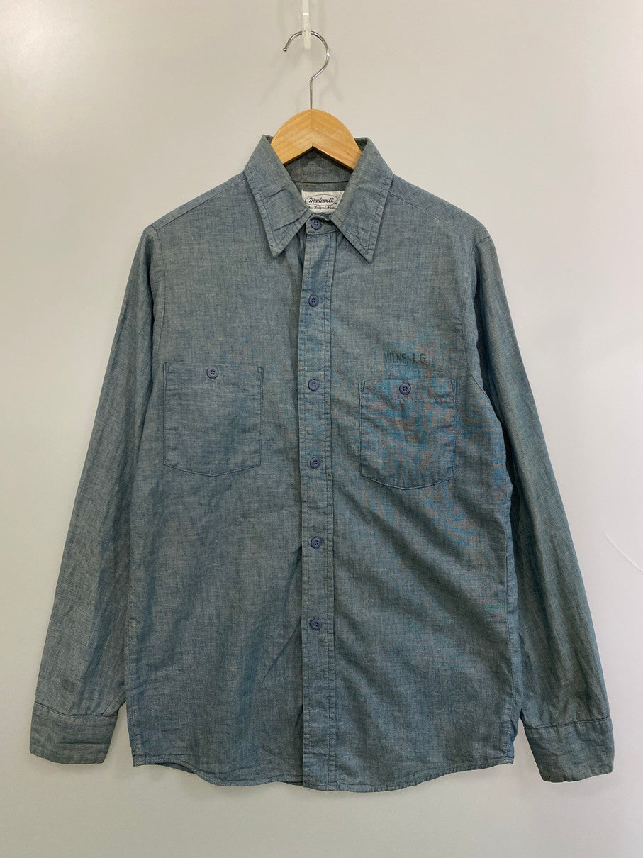 【中古品】【メンズ】 MADEWELL メイドウェル 70S LS SHIRT MILNE.I.G 長袖シャツ トップス 146-250909-jt-18-min サイズ：14 1/2 カラー：インディゴ 万代Net店