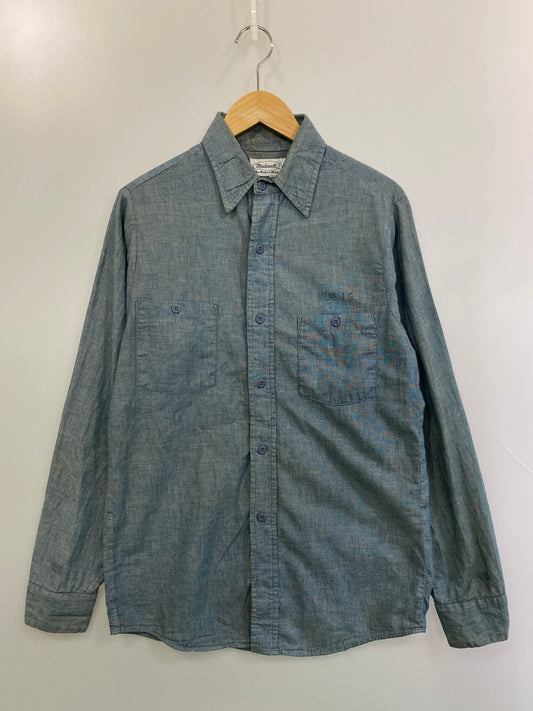 【中古品】【メンズ】 MADEWELL メイドウェル 70S LS SHIRT MILNE.I.G 長袖シャツ トップス 146-250909-jt-18-min サイズ：14 1/2 カラー：インディゴ 万代Net店