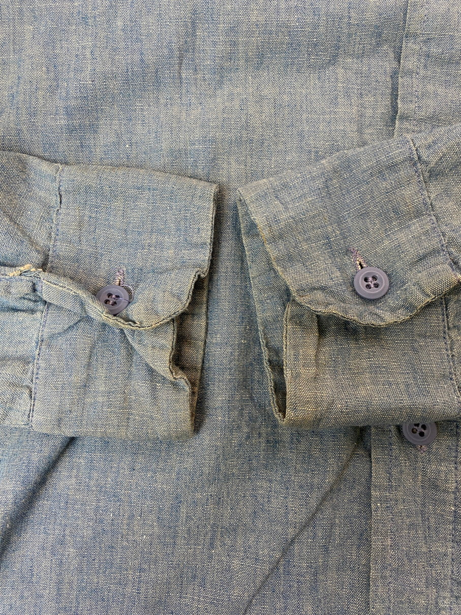 【中古品】【メンズ】 MADEWELL メイドウェル 70S LS SHIRT MILNE.I.G 長袖シャツ トップス 146-250909-jt-18-min サイズ：14 1/2 カラー：インディゴ 万代Net店
