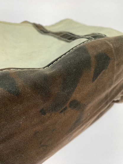 【現状渡し品】【メンズ/レディース】 L.L.Bean エルエルビーン BOAT AND TOTE90S USA製 ボート アンド トート トートバッグ 90年代 キャンバス カバン 188-250912-em-09-min カラー：ホワイト/ブラウン 万代Net店