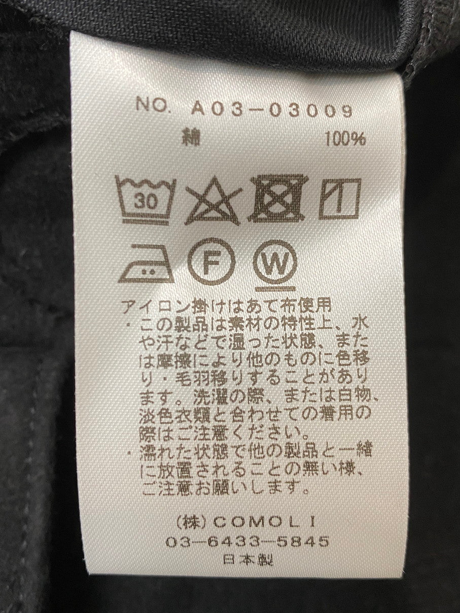 【中古品】【メンズ】 COMOLI コモリ 24年秋冬 モールスキンライダー パンツ A03-03009 ボトムス 151-250909-jt-08-min サイズ：2 カラー：ブラック 万代Net店