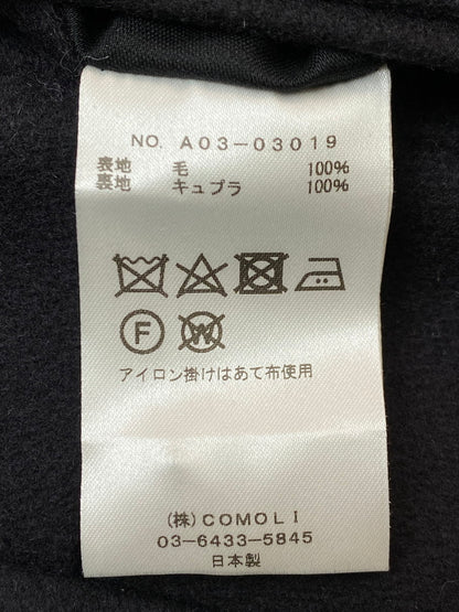【中古品】【メンズ】 COMOLI コモリ ライトメルトン パイプドステム パンツ A03-03019 ボトムス 151-250909-jt-09-min サイズ：3 カラー：ブラック 万代Net店