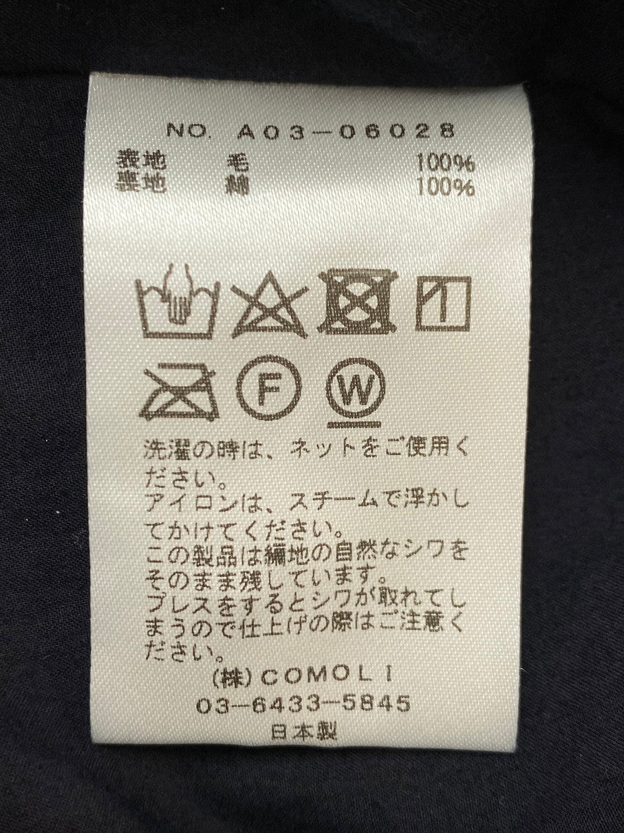 【中古品】【メンズ】 COMOLI コモリ ウール ニット ジャケット A03-06028 アウター 140-250909-jt-04-min サイズ：2 カラー：ブラック 万代Net店