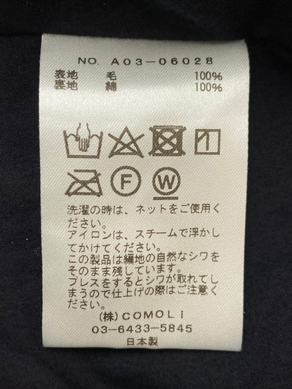 【中古品】【メンズ】 COMOLI コモリ ウール ニット ジャケット A03-06028 アウター 140-250909-jt-04-min サイズ：2 カラー：ブラック 万代Net店