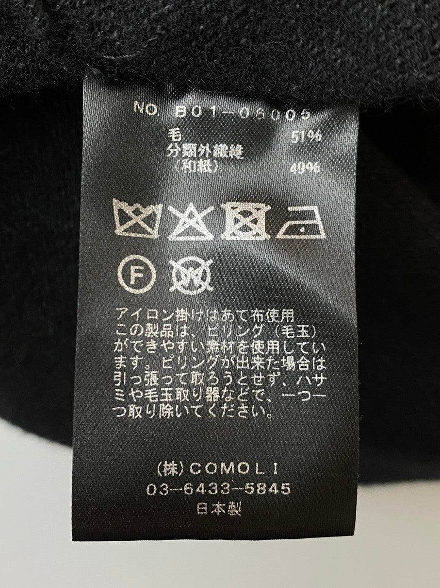 【中古品】【メンズ】 COMOLI コモリ ウール和紙 ニットパンツ B01-06005 ボトムス 151-250909-jt-11-min サイズ：3 カラー：ブラック 万代Net店