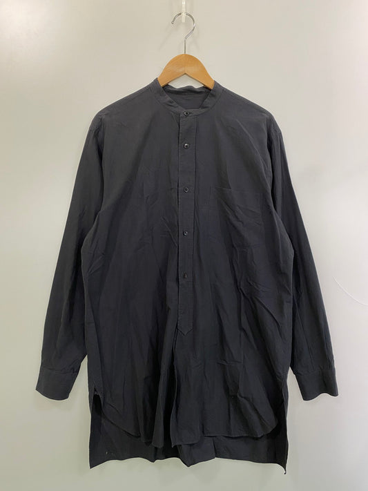 【中古品】【メンズ】 COMOLI コモリ 21SS BAND COLLAR SHIRT T01-02002 21年春夏 バンド カラー シャツ トップス 140-250909-jt-02-min サイズ：2 カラー：ダークグレー 万代Net店