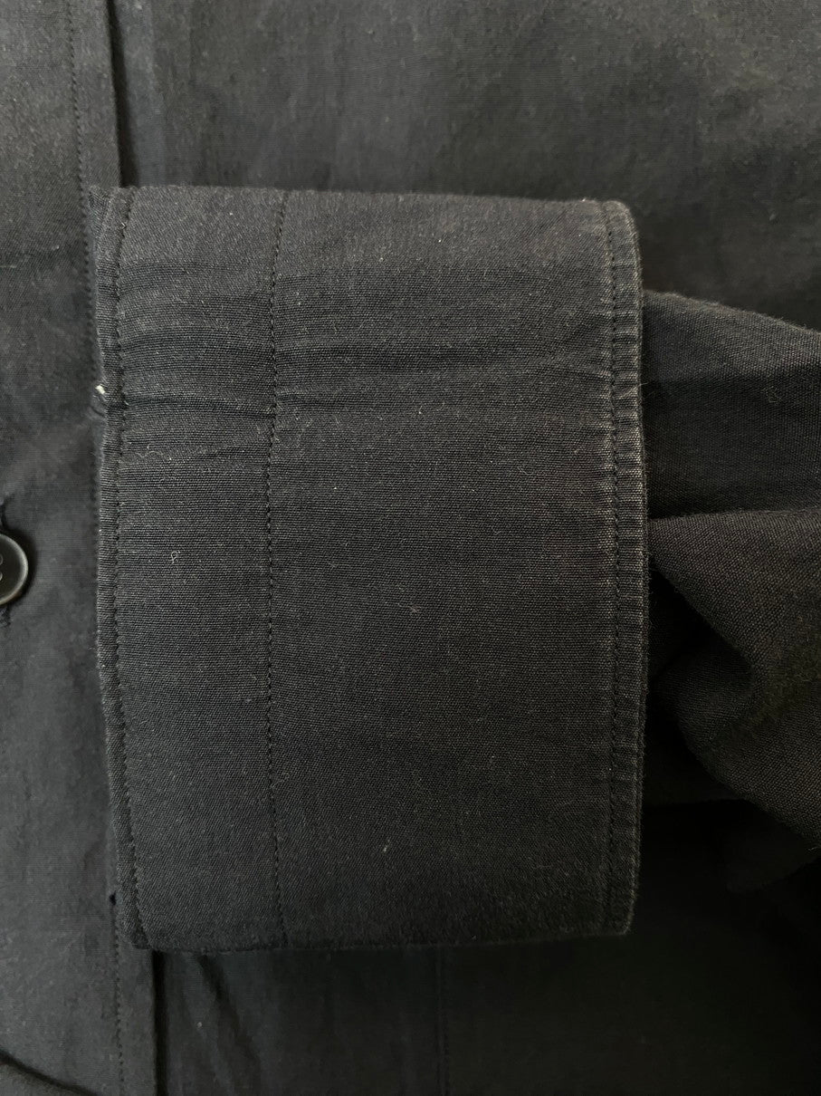 【中古品】【メンズ】 COMOLI コモリ 21SS BAND COLLAR SHIRT T01-02002 21年春夏 バンド カラー シャツ トップス 140-250909-jt-02-min サイズ：2 カラー：ダークグレー 万代Net店