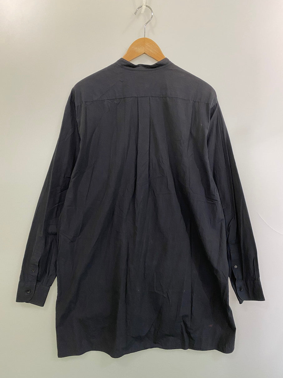 【中古品】【メンズ】 COMOLI コモリ 21SS BAND COLLAR SHIRT T01-02002 21年春夏 バンド カラー シャツ トップス 140-250909-jt-02-min サイズ：2 カラー：ダークグレー 万代Net店