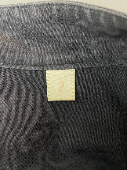 【中古品】【メンズ】 COMOLI コモリ 21SS BAND COLLAR SHIRT T01-02002 21年春夏 バンド カラー シャツ トップス 140-250909-jt-02-min サイズ：2 カラー：ダークグレー 万代Net店