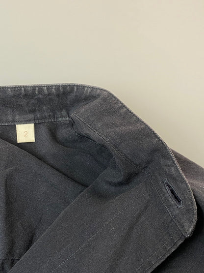 【中古品】【メンズ】 COMOLI コモリ 21SS BAND COLLAR SHIRT T01-02002 21年春夏 バンド カラー シャツ トップス 140-250909-jt-02-min サイズ：2 カラー：ダークグレー 万代Net店