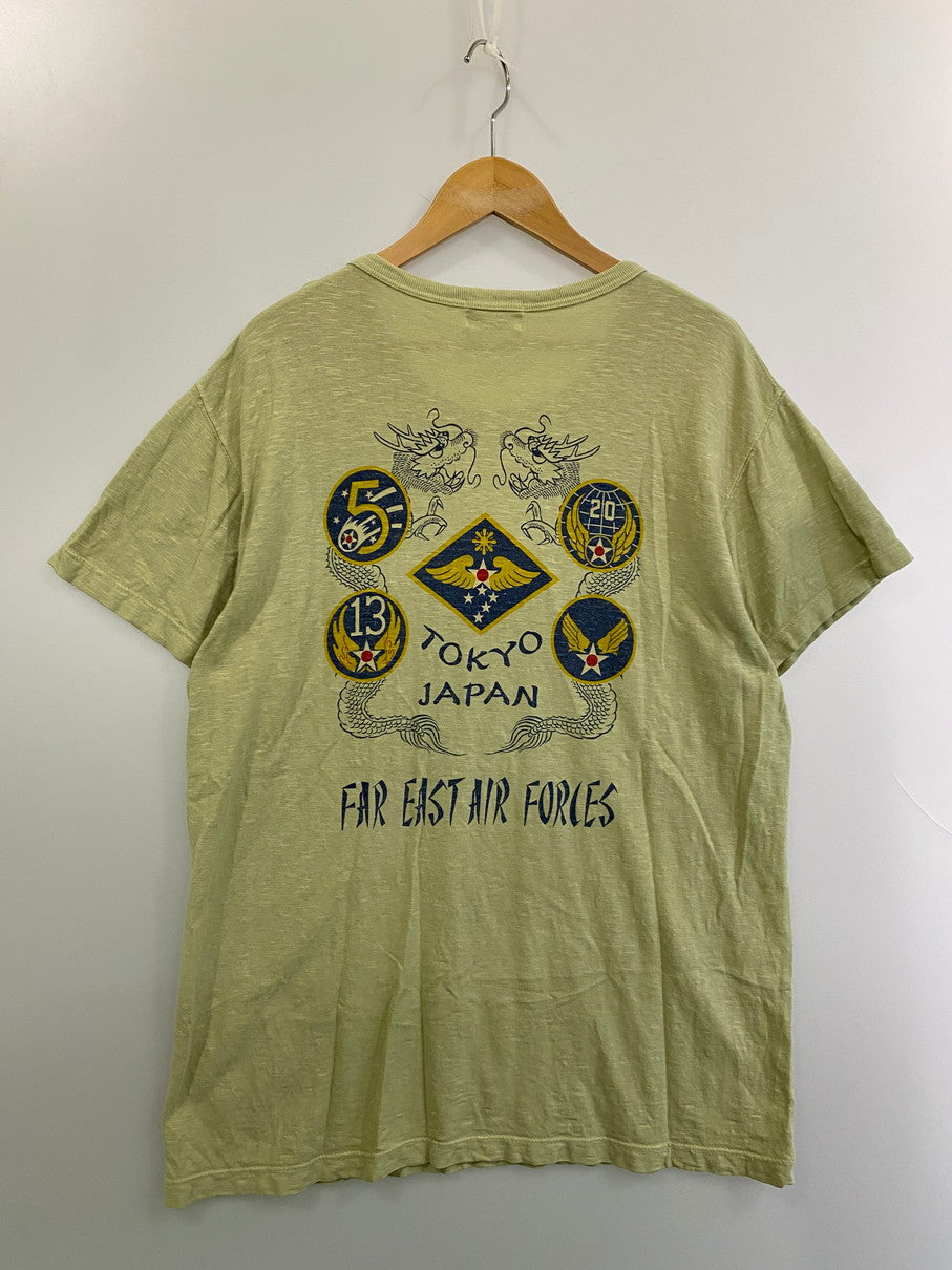 【中古品】【メンズ】 Buzz Rickson's バズリクソンズ BUBR77267 FAR EAST AIR FORCES トップス 145-250904-ks-47-min サイズ：XL カラー：ライトグリーン 万代Net店