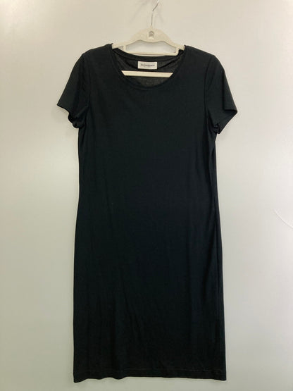 【中古品】【レディース】 YVES SAINT LAURENT イヴ・サンローラン SS SHORT DRESS BLACK SMGO-391 半袖 レディース ショート ドレス ワンピース スカート 170-250922-em-23-min サイズ：M カラー：ブラック 万代Net店