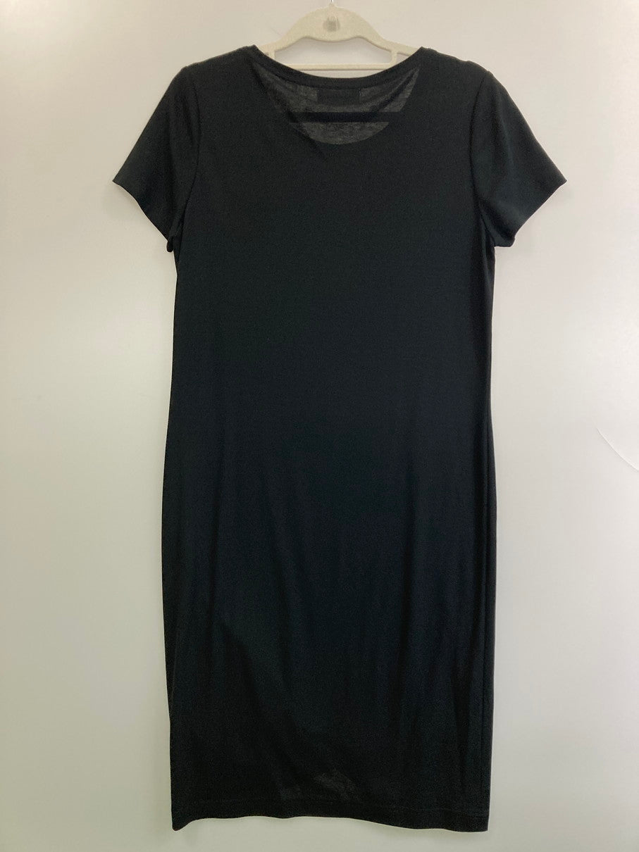 【中古品】【レディース】 YVES SAINT LAURENT イヴ・サンローラン SS SHORT DRESS BLACK SMGO-391 半袖 レディース ショート ドレス ワンピース スカート 170-250922-em-23-min サイズ：M カラー：ブラック 万代Net店