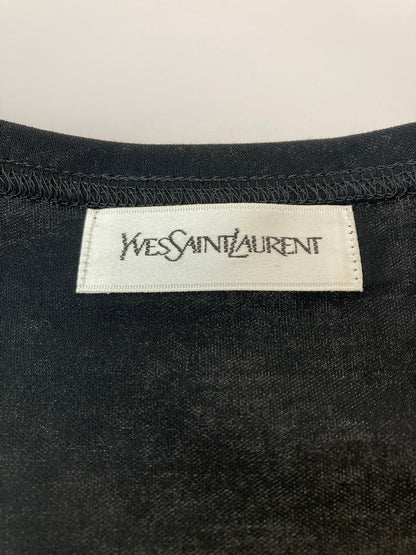 【中古品】【レディース】 YVES SAINT LAURENT イヴ・サンローラン SS SHORT DRESS BLACK SMGO-391 半袖 レディース ショート ドレス ワンピース スカート 170-250922-em-23-min サイズ：M カラー：ブラック 万代Net店