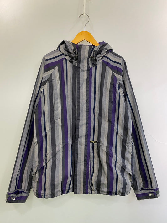 【中古品】【メンズ】 BURTON バートン HOOD JACKET フードジャケット アウター 144-250909-jt-13-min サイズ：L カラー：PURPLE GRAY WHITE 万代Net店