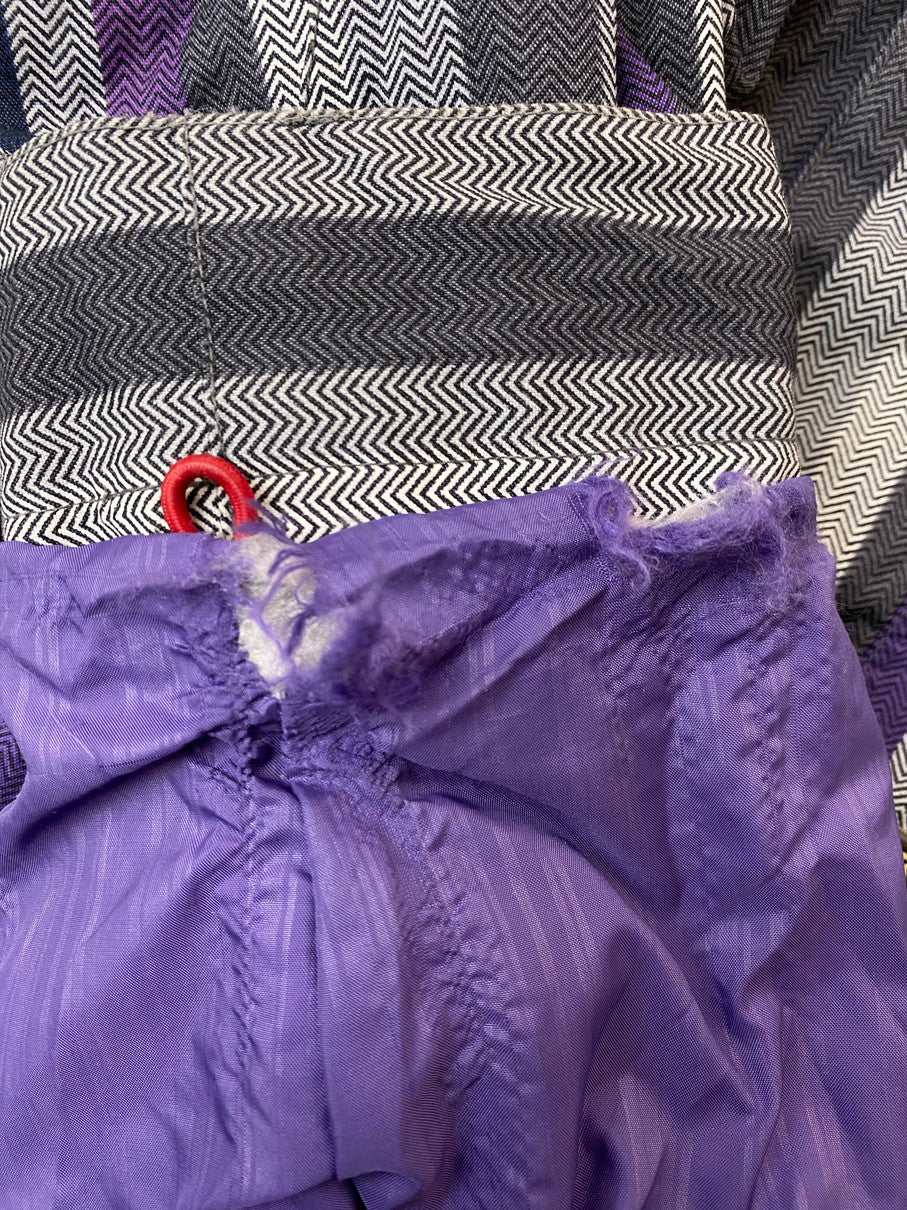 【中古品】【メンズ】 BURTON バートン HOOD JACKET フードジャケット アウター 144-250909-jt-13-min サイズ：L カラー：PURPLE GRAY WHITE 万代Net店
