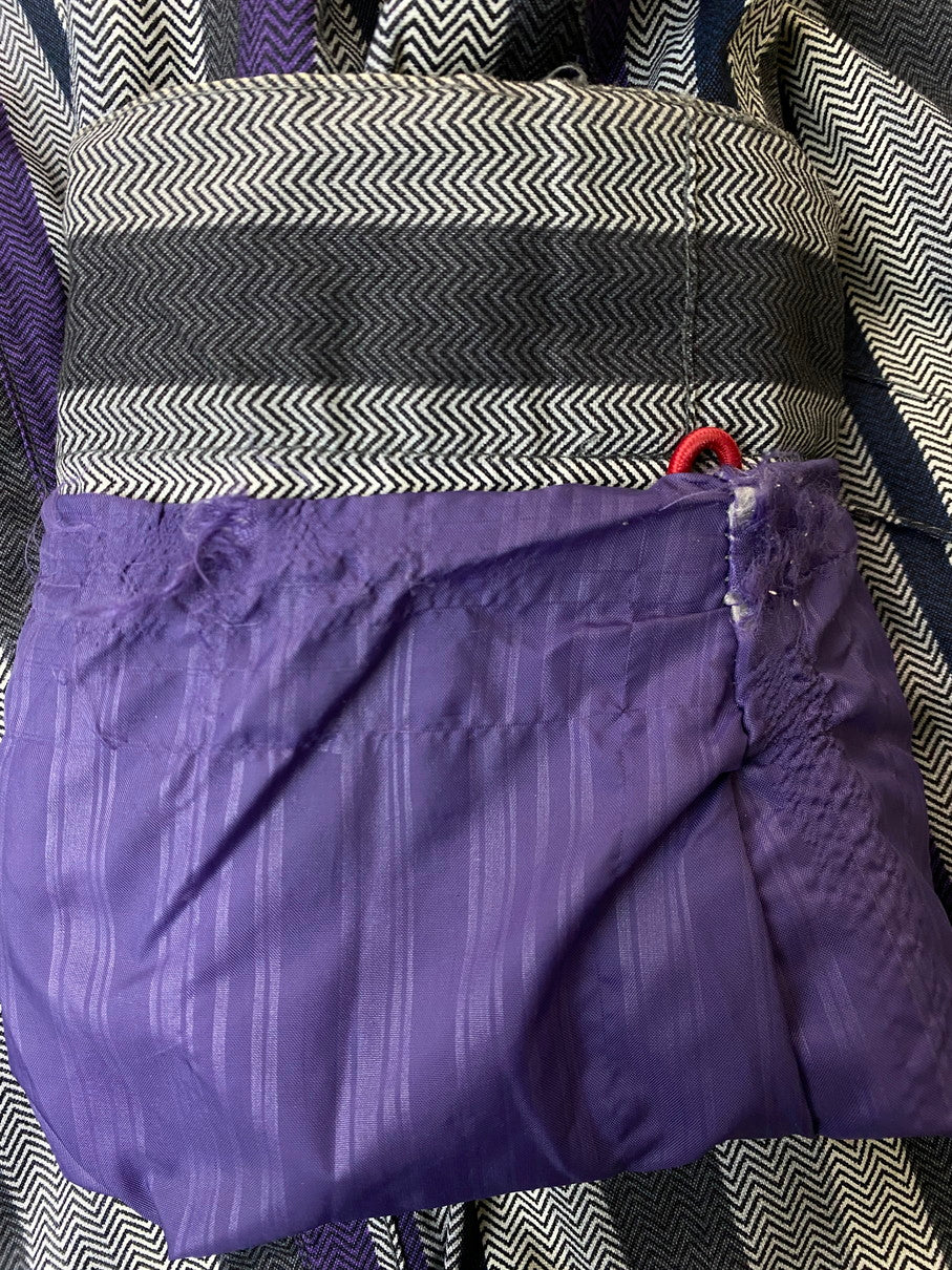 【中古品】【メンズ】 BURTON バートン HOOD JACKET フードジャケット アウター 144-250909-jt-13-min サイズ：L カラー：PURPLE GRAY WHITE 万代Net店