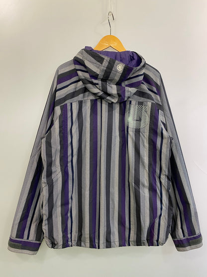 【中古品】【メンズ】 BURTON バートン HOOD JACKET フードジャケット アウター 144-250909-jt-13-min サイズ：L カラー：PURPLE GRAY WHITE 万代Net店