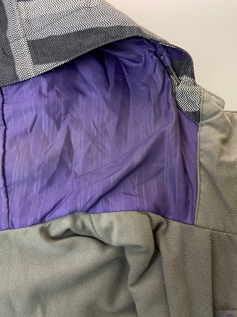 【中古品】【メンズ】 BURTON バートン HOOD JACKET フードジャケット アウター 144-250909-jt-13-min サイズ：L カラー：PURPLE GRAY WHITE 万代Net店