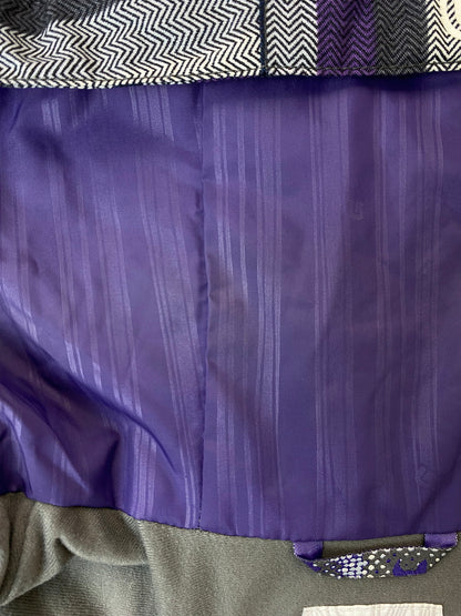 【中古品】【メンズ】 BURTON バートン HOOD JACKET フードジャケット アウター 144-250909-jt-13-min サイズ：L カラー：PURPLE GRAY WHITE 万代Net店