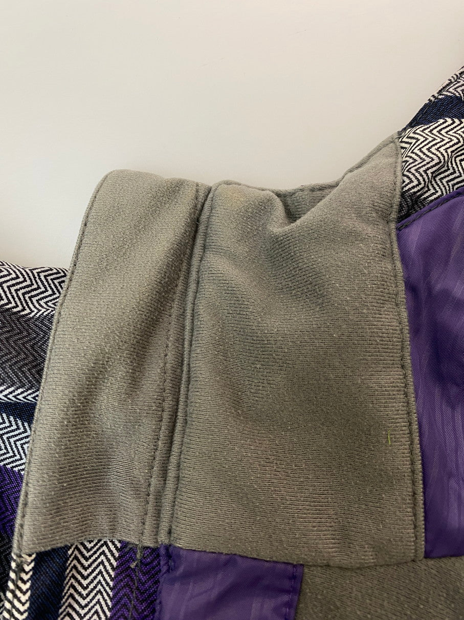 【中古品】【メンズ】 BURTON バートン HOOD JACKET フードジャケット アウター 144-250909-jt-13-min サイズ：L カラー：PURPLE GRAY WHITE 万代Net店