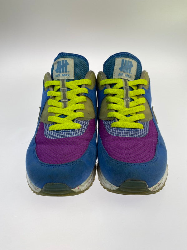 【中古品】【メンズ】 NIKE ナイキ ×UNDEFEATED アンディフィーテッド AIR MAX 90 BLUE PURPLE CQ2289-400 エアマックス90 スニーカー 160-250912-em-16-min サイズ：27cm カラー：パシフィックブルー/パープル 万代Net店