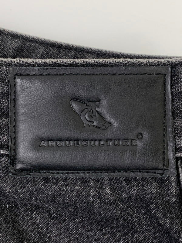 【現状渡し品】【メンズ】 ARGUECULTURE PANT アーギューカルチャー FLARE DENIM PANTS フレアデニムパンツ ボトムス ジーンズ 153-250910-kk-33-min サイズ：M カラー：ブラック 万代Net店