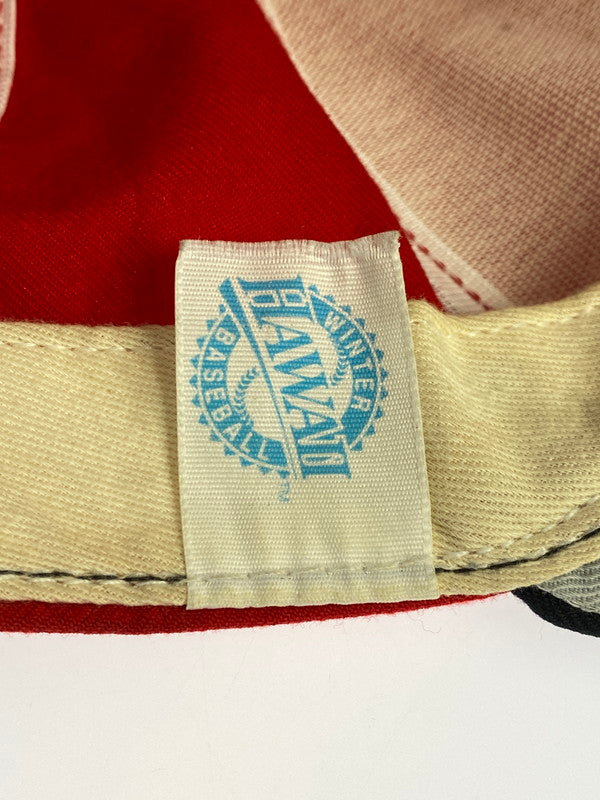 【現状渡し品】【メンズ】 90S MAUI STING RAYS HAWAII BASEBALL SNAPBACK CAP スナップバック キャップ 帽子 ベースボール ハワイ 185-250914-em-09-min サイズ：M-L カラー：レッド/ネイビー 万代Net店