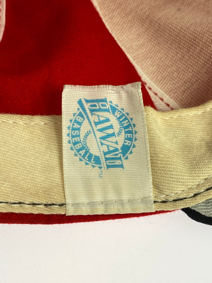 【現状渡し品】【メンズ】 90S MAUI STING RAYS HAWAII BASEBALL SNAPBACK CAP スナップバック キャップ 帽子 ベースボール ハワイ 185-250914-em-09-min サイズ：M-L カラー：レッド/ネイビー 万代Net店