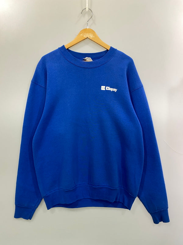 【中古品】【メンズ】 ONEITA オニータ CLOPAY SWEAT スウェットシャツ トレーナー USA製 トップス 146-260715-yn-23-min サイズ：XL カラー：ブルー 万代Net店