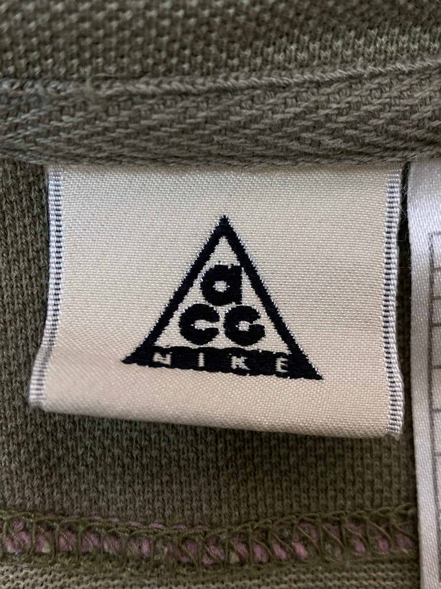 【中古品】【メンズ】 NIKE ACG ナイキ オールコンディションズギア 90-00's L/S HENRY NECK TEE 90-00年代 ロングスリーブ ヘンリーネックTシャツ 長袖 トップス 146-250930-kk-27-min サイズ：L カラー：カーキ 万代Net店