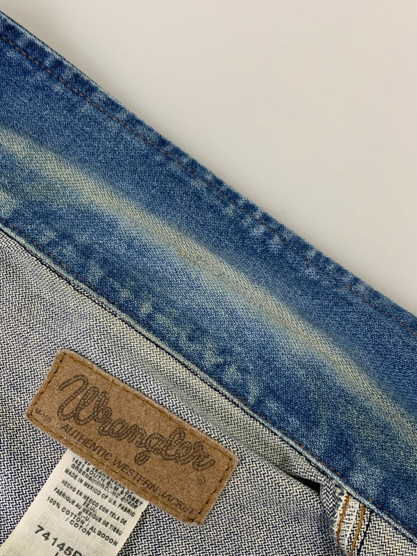 【中古品】【メンズ】 Wrangler ラングラー 74145PW DENIM JACKET デニムジャケット アウター 146-251122-AS-13-min サイズ：L カラー：インディゴ 万代Net店