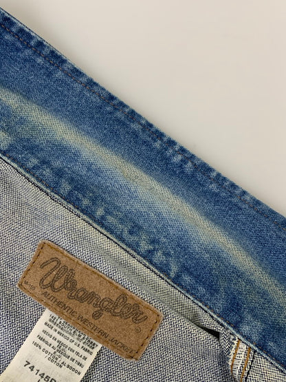 【中古品】【メンズ】 Wrangler ラングラー 74145PW DENIM JACKET デニムジャケット アウター 146-251122-AS-13-min サイズ：L カラー：インディゴ 万代Net店