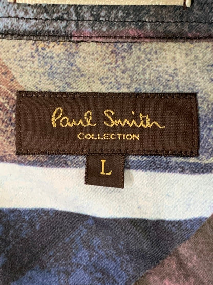 【中古品】【メンズ】 PAUL SMITH COLLECTION ポールスミスコレクション COLLARBLOCK PRINT SHIRT 214375 281 カラーブロック プリントシャツ 長袖 トップス 141-250910-kk-09-min サイズ：L カラー：マルチカラー 万代Net店