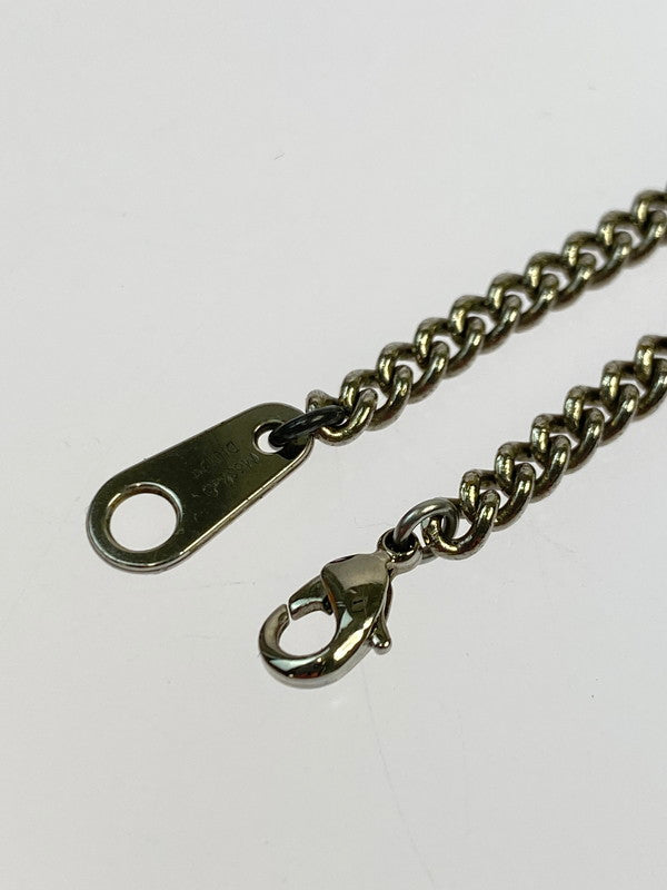 【中古品】【メンズ/レディース】 LOUIS VUITTON ルイ・ヴィトン モノグラム エクリプス コリエ プラーク ネックレス M63640 DI0129 アクセサリー 179-250917-yn-17-min カラー：シルバー/ブラック 万代Net店