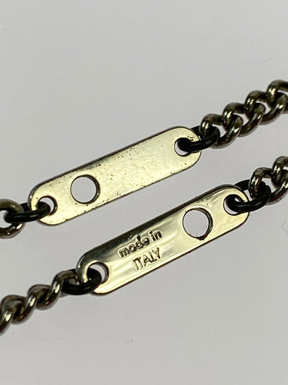 【中古品】【メンズ/レディース】 LOUIS VUITTON ルイ・ヴィトン モノグラム エクリプス コリエ プラーク ネックレス M63640 DI0129 アクセサリー 179-250917-yn-17-min カラー：シルバー/ブラック 万代Net店