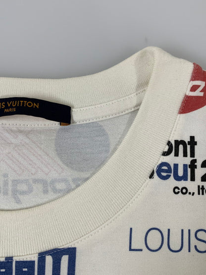 【中古品】【メンズ】 LOUIS VUITTON ルイ・ヴィトン VCCM09 19AW ALLOVER LOGOS PRINTED SS TEE ショートスリーブ 141-250911-AS-24-min サイズ：XL カラー：ホワイト 万代Net店