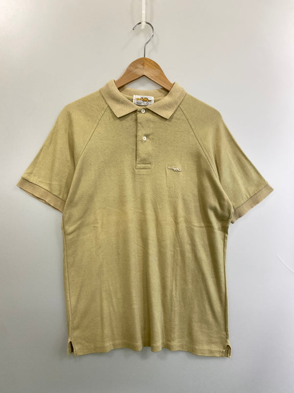 【中古品】【メンズ】 SEARS シアーズ 80'S BRAGGIN DRAGON POLO SHIRT ブラギン ドラゴン ポロシャツ 80年代 ヴィンテージ メンズ 半袖 刺繍 146-260717-em-43-min サイズ：Ｌ カラー：イエロー系 万代Net店