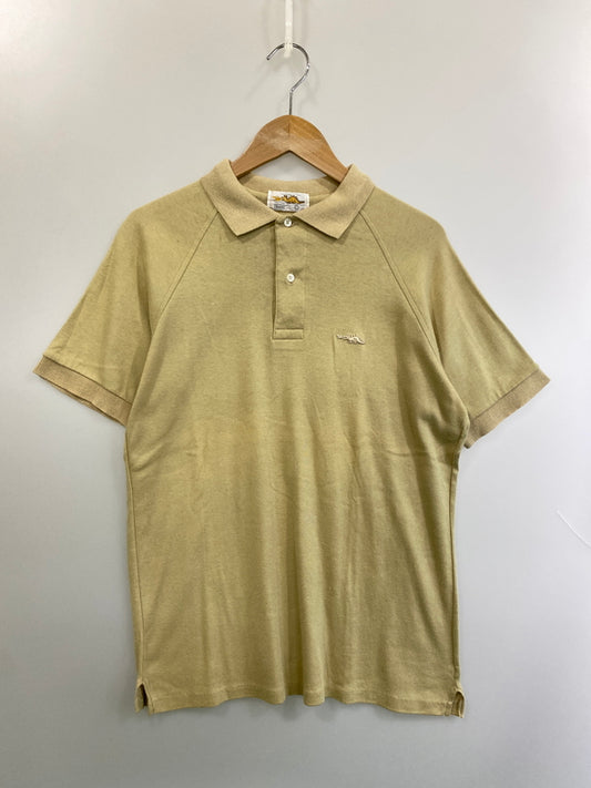 【中古品】【メンズ】 SEARS シアーズ 80'S BRAGGIN DRAGON POLO SHIRT ブラギン ドラゴン ポロシャツ 80年代 ヴィンテージ メンズ 半袖 刺繍 146-260717-em-43-min サイズ：Ｌ カラー：イエロー系 万代Net店