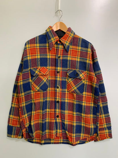 【現状渡し品】【メンズ】 FOX KNAPP フォックスナップ 70's HUNTING PLAID SHIRT VINTAGE 70年代 ハンティング プレイドシャツ 長袖 トップス 146-250910-kk-12-min サイズ：L カラー：マルチカラー 万代Net店