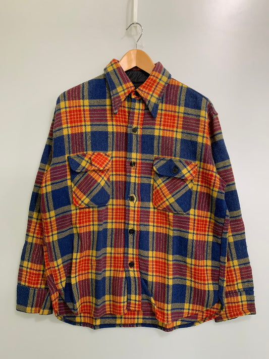 【現状渡し品】【メンズ】 FOX KNAPP フォックスナップ 70's HUNTING PLAID SHIRT VINTAGE 70年代 ハンティング プレイドシャツ 長袖 トップス 146-250910-kk-12-min サイズ：L カラー：マルチカラー 万代Net店