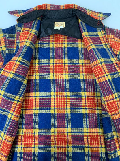 【現状渡し品】【メンズ】 FOX KNAPP フォックスナップ 70's HUNTING PLAID SHIRT VINTAGE 70年代 ハンティング プレイドシャツ 長袖 トップス 146-250910-kk-12-min サイズ：L カラー：マルチカラー 万代Net店